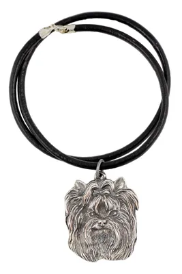 Produktbild von Yorkshire Terrier I - Halskette mit Hund, versilberter Anhänger für Hundefans, einzigartiger Schmuck der Marke Art-Dog