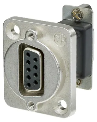 Image de NEUTRIK® | SUB-D 9 pôles femelle type D, couleur nickel