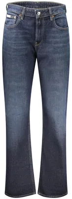 Produktbild von Damen-Jeans mit hohem Bund: Blau, gerader Schnitt, 5 Taschen