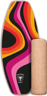Produktbild von Daffy Boards Allrounder Balance Board Set mit Korkrolle - Design: Balance Goat Pro Model