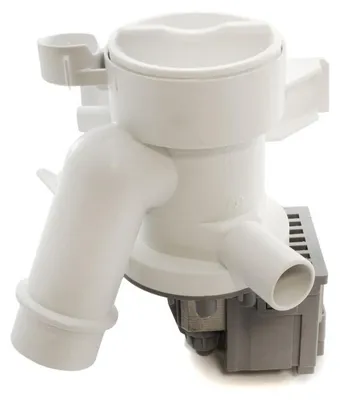 Produktbild von Ablaufpumpe, Laugenpumpe, Pumpe mit Pumpenstutzen und Filter passend für Candy Hoover Waschmaschine - Nr.: 41018403