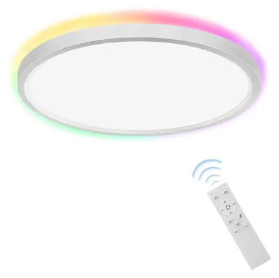 Produktbild von Faziango 24W Smart LED Deckenleuchte RGB dimmbar   Backlight Deckenlampe Küchenlampe Leuchte Flurleuchte Flurlampe