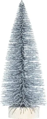 Immagine prodotto di Albero di Natale glitterato argento 15 cm