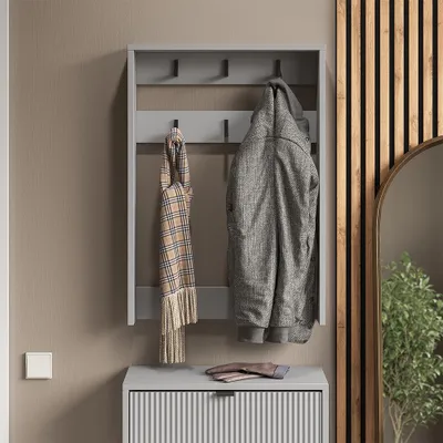 Obrázek produktu pro Nástěnný věšák Vicco Eliza Šedá 60 x 85 cm, Model 58431