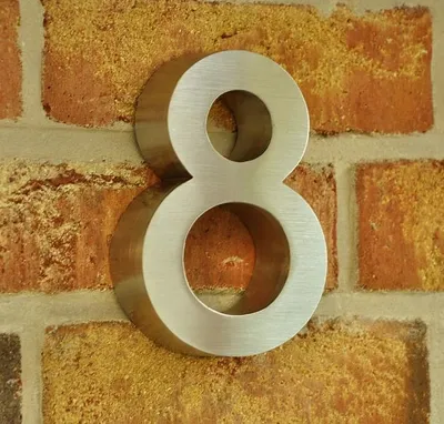 Produktbild von Edelstahl Hausnummer Style - Nr. 8