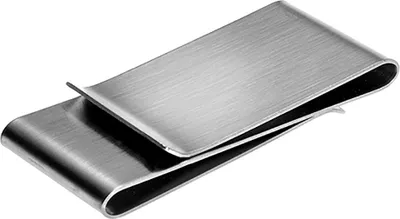Produktbild von Edelstahl Silber Farbe Schlank Geldscheinklammer Geldbörse Brieftasche Kreditkarten-ID-Inhaber