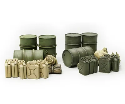Image de Tamiya 1:48 WWII diorama set barrels&canisters