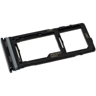 Produktbild von Simkartenhalter passend für Samsung Galaxy M52 5G (SM-M526B/DS) + micro-SD Kartenfach, Originalersatz, Schwarz