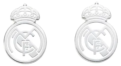 Image de Real Madrid CF - Boutons de manchette argentés TA14334 (20 mm x 12 mm) (argent)