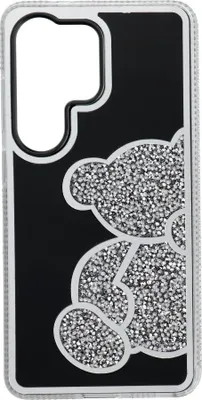 Productafbeelding van Beschermhoes voor de SAMSUNG S26 Ultra, model "Teddybeer", kleur zilver