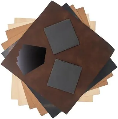 Gravur-Materialpaket für DIY, Holzspäne und Leder