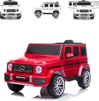 Produktbild von Chipolino Kinder Elektroauto SUV Mercedes-Benz AMG G63 Radio Vierradfederung MP3 rot