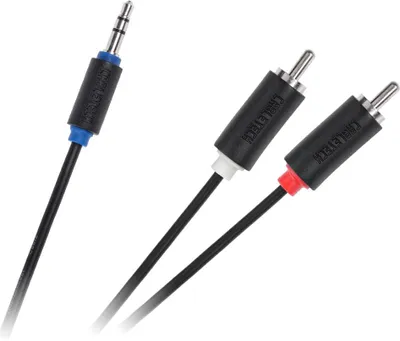 Image de Câble jack 3,5-2RCA 5m Cabletech Standard