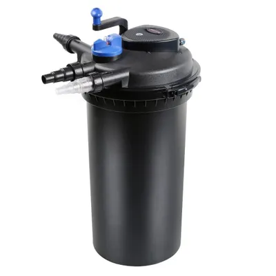 Produktbild von CPF 15000  Druckteichfilter 30000l inkl.18 Watt UVC Klärer mit Kurbelreinigung