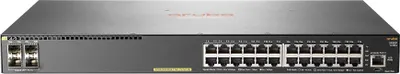 Produktbild von HPE Aruba Networking 2930F 24G PoE+ 4SFP+ Switch, Managed, L3, Gigabit Ethernet (10/100/1000), Power over Ethernet (PoE), Rack-Einbau, 1U