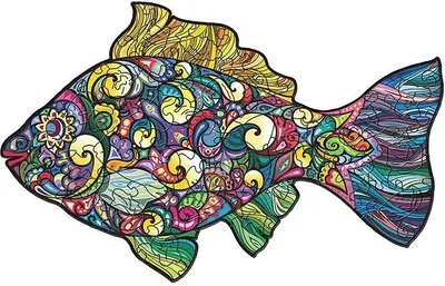 Zdjęcie produktu dla Drewniane puzzle Fische/L - Kreatywna zabawa KP21911