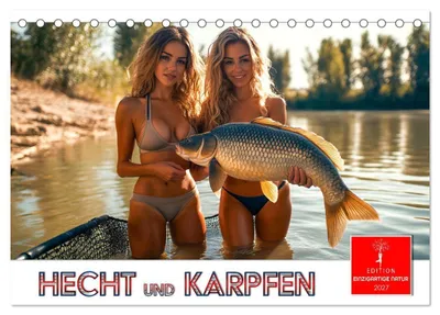 Produktbild von Hecht und Karpfen (Tischkalender 2027 DIN A5 quer), CALVENDO Monatskalender
