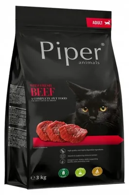 Produktbild von DOLINA NOTECI DRY Piper Katzenfutter mit Rindfleisch 3x3kg