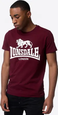 Produktbild von Herren T-Shirt normale Passform Doppelpack KELSO Marl Grey/Oxblood M Lonsdale