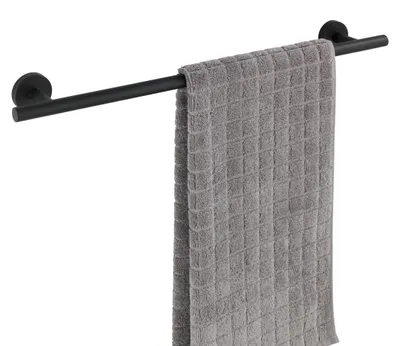 Produktbild von WENKO Handtuch Halter Stange 60 cm Badetuch Handtuch Bosio Edelstahl Accessoires
