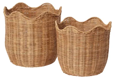 Obrázek produktu pro Broste Copenhagen Lola Korb přírodní hnědá 35 cm Sada 2 ks
