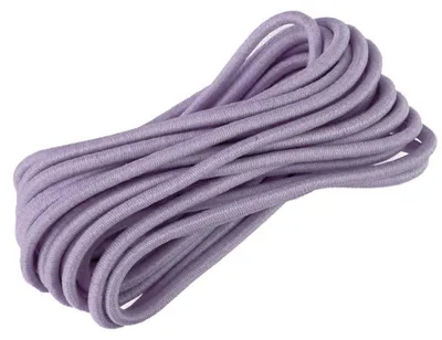 Gummikordel, Gummiband, Gummischnur, Zopfgummi, flieder