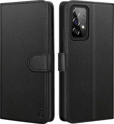 Obrázek produktu pro Ochranný kryt s klopou pro Samsung Galaxy A72 Leather Wallet Black