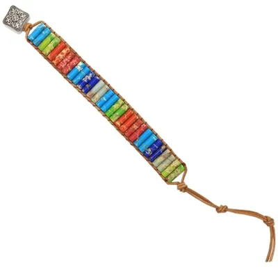 Produktbild von Armband "Farbentraum" Edelstein verstellbar