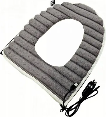 Immagine prodotto di Coprisedile riscaldabile per WC, USB, grigio, lavabile, con telecomando