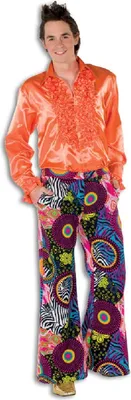 Produktbild von L330034G-52 Herren Schlaghose Kreis Punkte bunt Gr.52