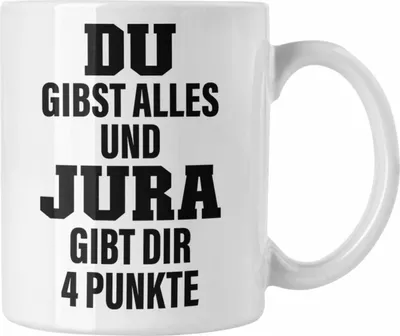 Produktbild von Trendation - Jura Geschenk Tasse mit Spruch für Jurist Juristin Geschenkideen Lustig für Staatsexamen (Weiß)