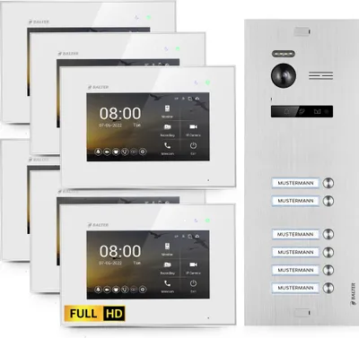 Produktbild von HD Video Türsprechanlage für 6 Familienhaus, 6x Monitor, Balter EVO HD