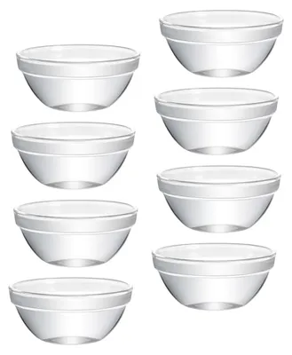 Obrázek produktu pro 8 mini skleněných misek 6 cm, průhledné dezertní misky, misky na omáčku a dip na pudink, ovoce a salát