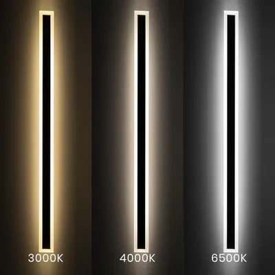 Imagen del producto de Lámpara de pared Kinkiet, 30W, 3 temperaturas de color, IP54, 150cm