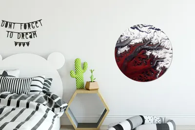 Produktbild von MuchoWow® - Wand Kreis - Wandbild - Schlafzimmer - Aluminium Bild - Kinderzimmer - Wohnzimmer Dekoration - Wandschmuck