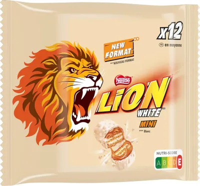 Immagine prodotto di Lion White mini barrette incartate con caramello e cioccolato 237g