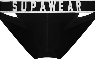 Obrázek produktu pro SUPAWEAR Ribbed Slashed Brief Black - Größe M