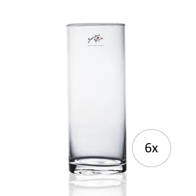 Produktbild von 6er Set Glasvasen, Dekogläser CYLI zylindrisch rund H. 25cm D. 10cm Sandra Rich