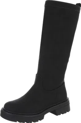 Produktbild von Ital-Design Damen Stiefel Leicht gefüttert Lederoptik Plateaustiefel 90169526 Schwarz Gr.  38