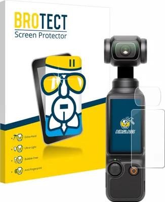 Produktbild von BROTECT Schutzglas für DJI Osmo Pocket 3 (Display + Linse) Schutzfolie Panzer Folie Glas Display Schutz klar