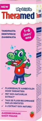 Produktbild von Theramed Junior Zahnpasta 1–6 Jahre Erdbeere (50 ml)
