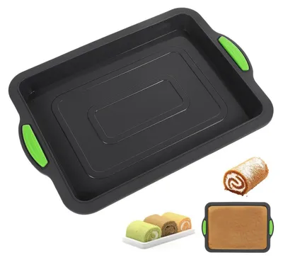 Zdjęcie produktu dla Kwadratowa forma do pieczenia z silikonu, odporna na wysokie temperatury, z powłoką nieprzywierającą, idealna do ciast, brownie, chleba i lasagne