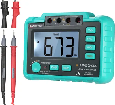 Obrázek produktu pro WinsPEAK VC60B+ LCD Digitální tester izolačního odporu Megohm Meter Megohmmeter DC250V/500V/1000V AC750V