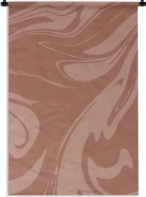 Produktbild von MuchoWow® Wandteppich Wandbehang Marmor - Braun - Muster 120x180 cm Tapisserie Dekoration Wandtuch - Schlafzimmer - Dekorationen für das Haus