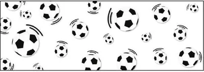 Produktbild von Transparentpapier 115g/qm A4 VE=25 Blatt Fußball Bälle