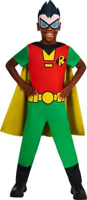 Obrázok produktu pre Robin detský kostým Teen Titans červeno-zeleno-žltý - 140 (9-10 rokov)