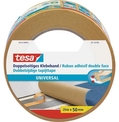 Productafbeelding van tesa® 56172-00003-11 Tweezijdig plakband, universeel, 50 mm x 25 m