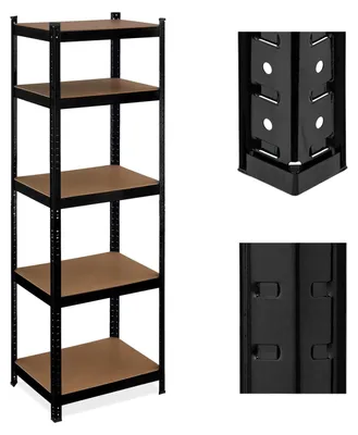 Productafbeelding van Stellingkast Metaal - Voorraadkast - 180 x 60 x 45 cm - Zwart