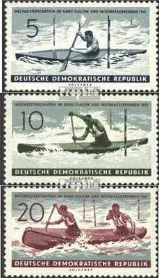 Produktbild von Briefmarken DDR 1961 Mi 838-840 (kompl.Ausg.) gestempelt Weltmeisterschaften im Kanuslalom