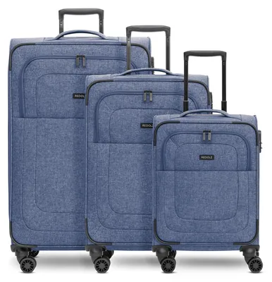 Productafbeelding van REDOLZ trolley Essentials 12 Trolley-Set 3-delig Blue 2 donkerblauw 55cm